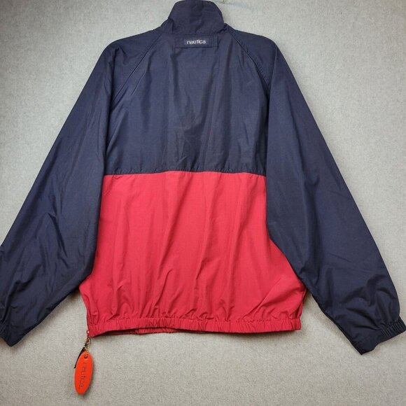 Vintage Nautica Yachting Windbreaker Jacket Mens Large Colorblock 1990's Sailing - Picture 11 of 13